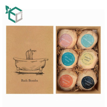 Common Use Kraft Paper Packaging Bath Bomb Set Pack